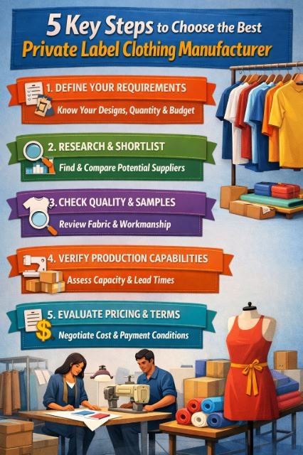 5 Key Steps to Choose the Best Private Label Clothing Manufacturer
