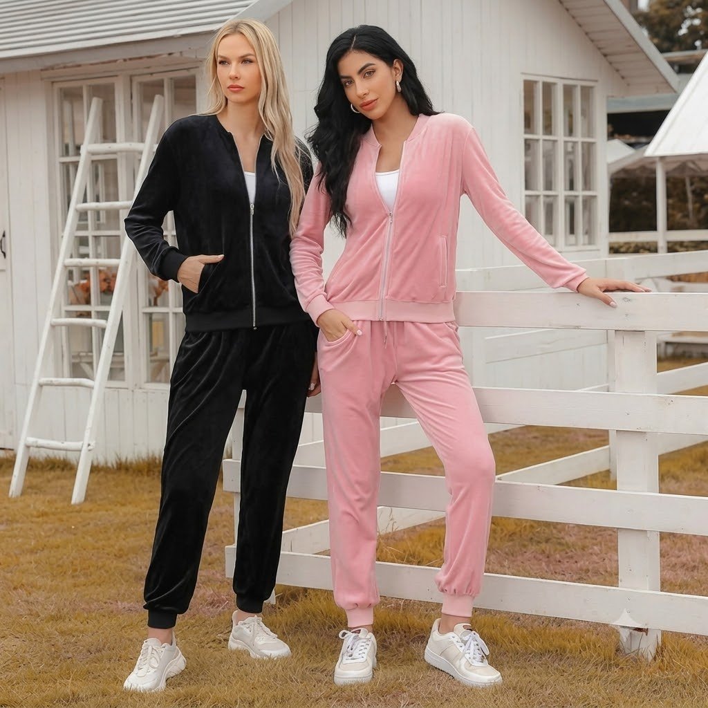 zip-up tracksuits for women