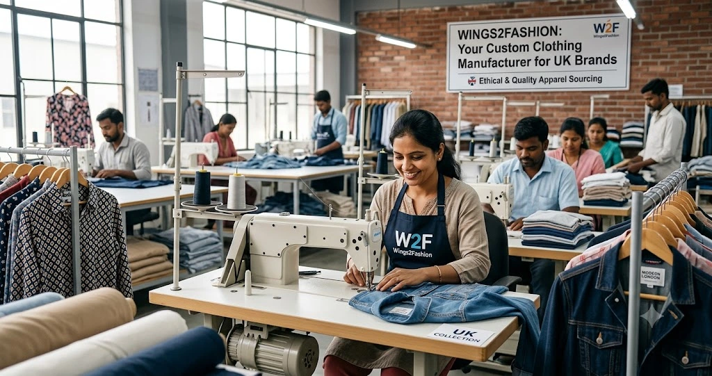 Custom Clothing Manufacturer for UK Brands: Wings2Fashion's Sourcing Guide