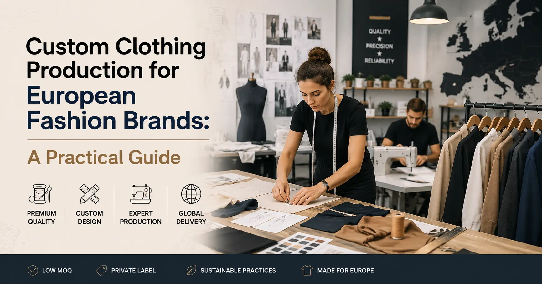 Custom Clothing Production for European Fashion Brands: A Practical Guide