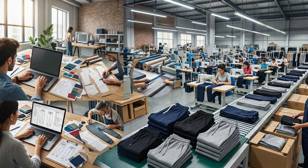 Custom Jogger Manufacturing: From Tech Pack to Bulk Production