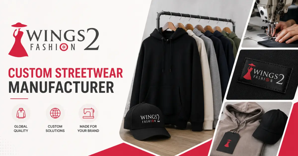Custom Streetwear Manufacturer for Global Brands: What to Look For (and Why Wings2Fashion Fits the Brief)