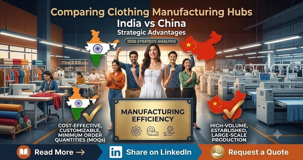 India vs China Clothing Manufacturing: Why Startups Choose Wings2Fashion in 2026