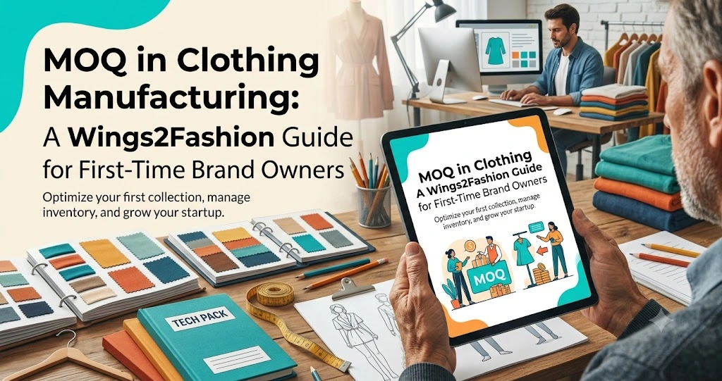 MOQ in Clothing Manufacturing: A Wings2Fashion Guide for First-Time Brand Owners