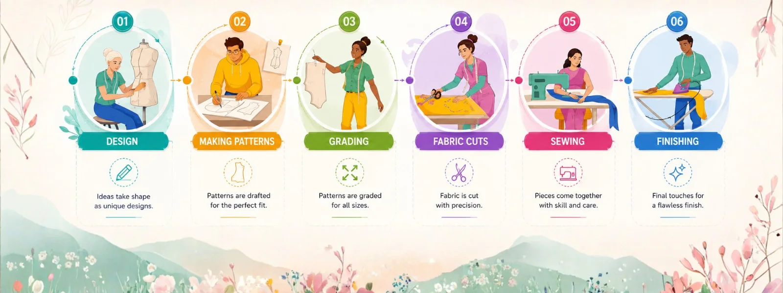 Step-by-Step Garment Manufacturing Process: What Actually Happens Before Your Clothes Ship